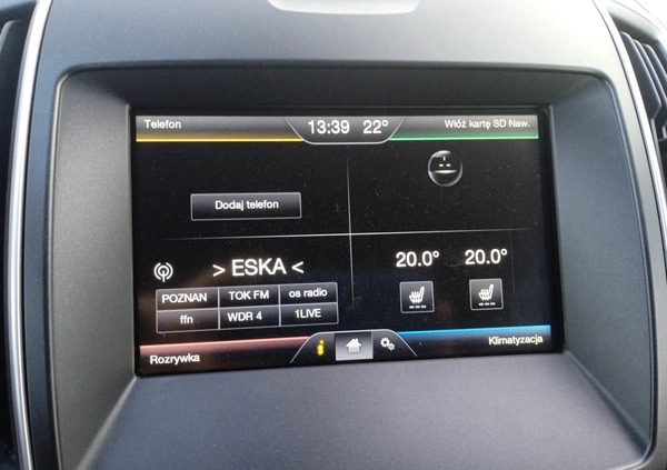 Ford Galaxy cena 27900 przebieg: 280000, rok produkcji 2016 z Warszawa małe 254